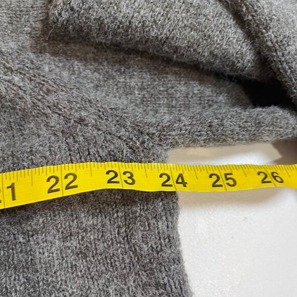 brandy melville dark gray wool relaxed fit oversized sweater winter grandpa - Picture 5 of 6